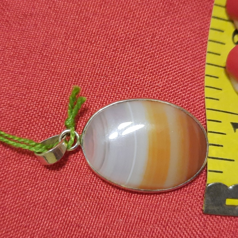 BOTSWANIA LACE…NEW Sterling silver. Botswana lace agate - Picture 6 of 7